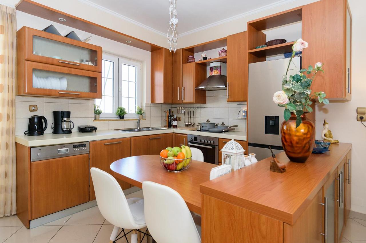 Central Penthouse In Quiet Neighborhood Near Sandy Beach 干尼亞 外观 照片