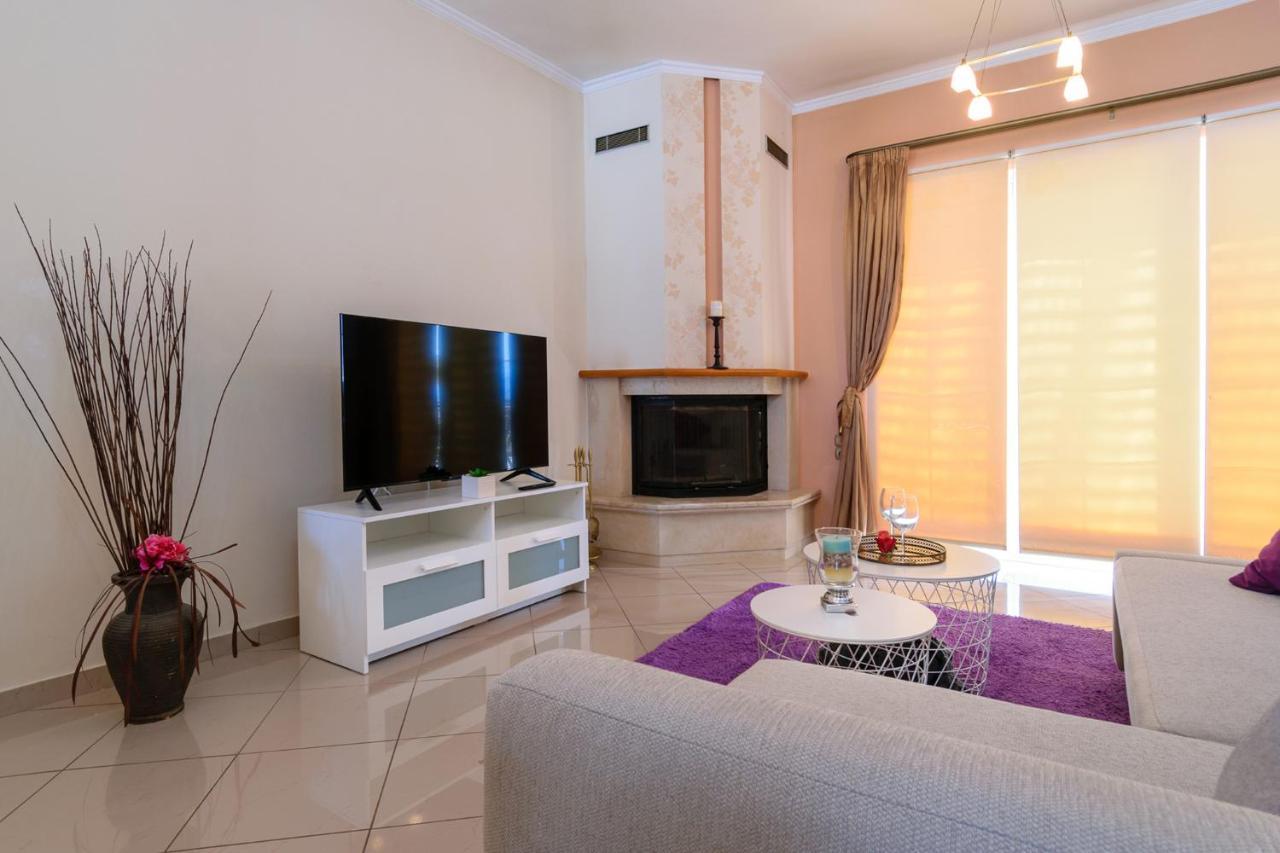 Central Penthouse In Quiet Neighborhood Near Sandy Beach 干尼亞 外观 照片
