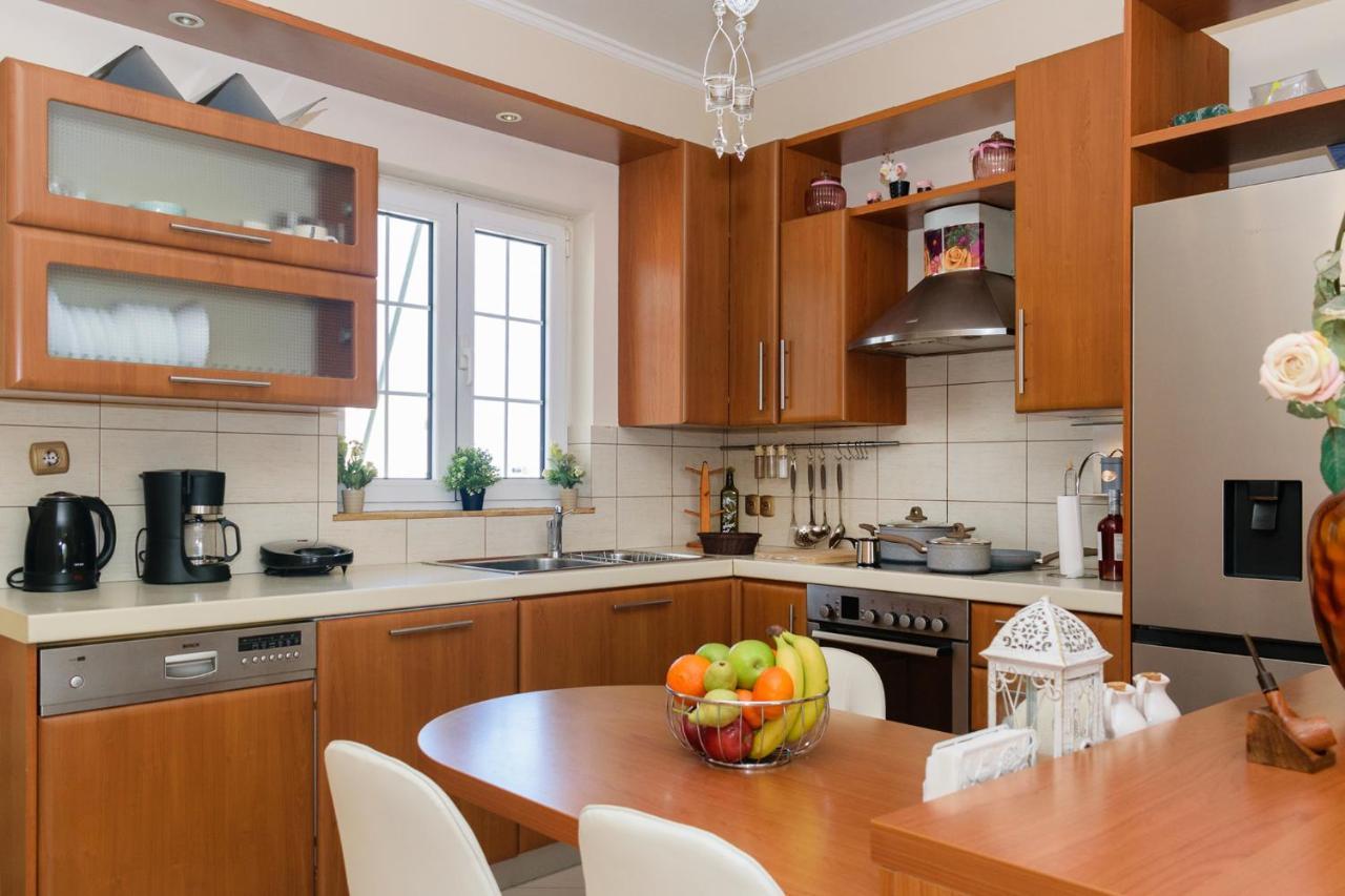 Central Penthouse In Quiet Neighborhood Near Sandy Beach 干尼亞 外观 照片