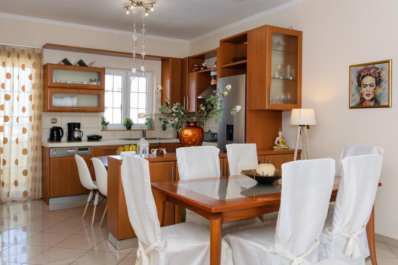 Central Penthouse In Quiet Neighborhood Near Sandy Beach 干尼亞 外观 照片