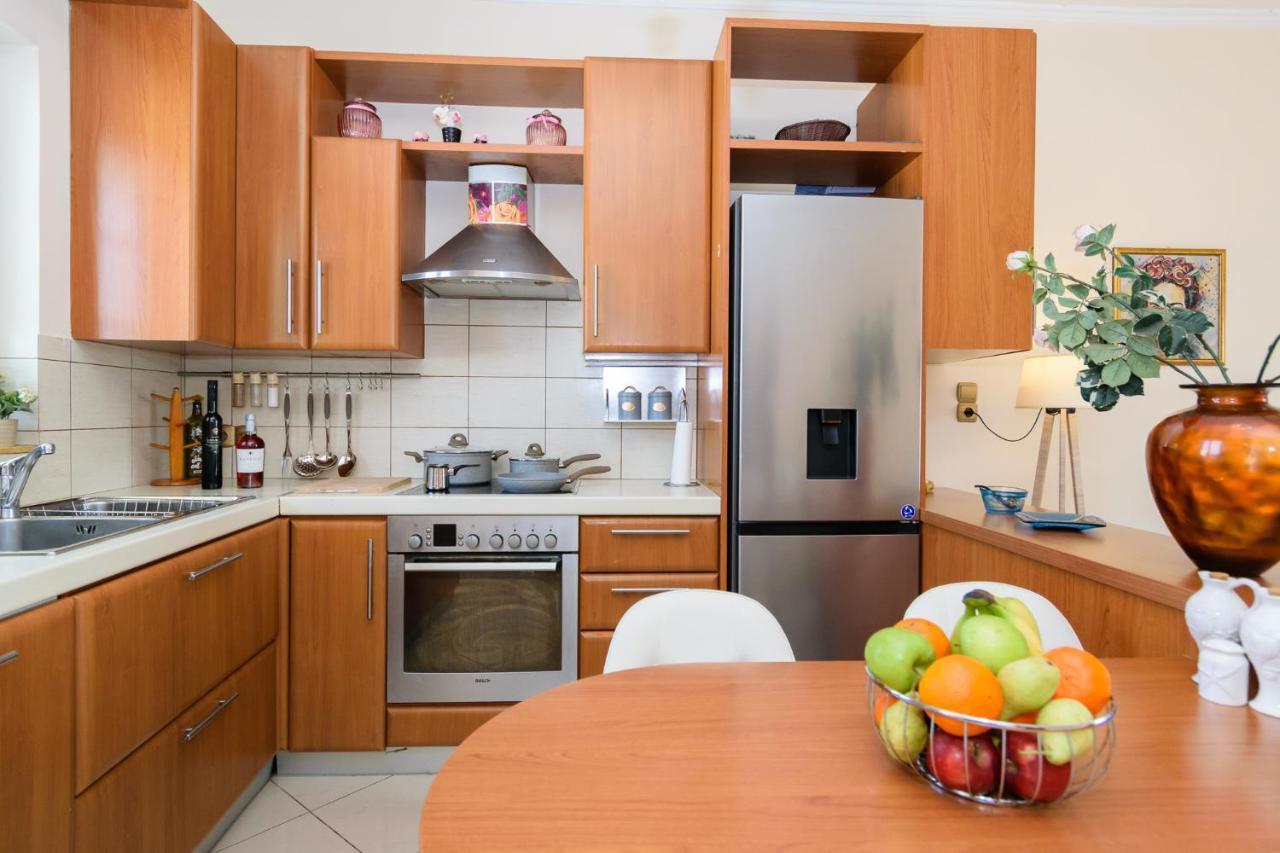 Central Penthouse In Quiet Neighborhood Near Sandy Beach 干尼亞 外观 照片